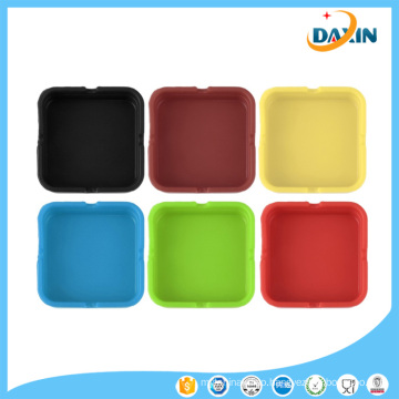 Colorful Eco Friendly Washable Shatterproof Silicone Ashtray